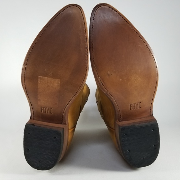 Frye Billy Short Western Leather Riding Boot - Picture 7 of 8